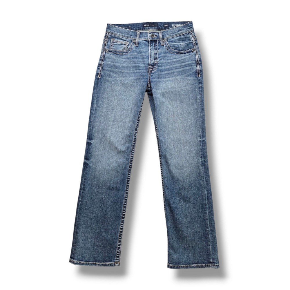 BKE Jake Jeans Mens 32 x 32 Straight Leg Durable Denim Tough Wear Stretch